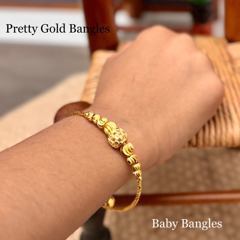 Gold Baby Bangle Bracelet
